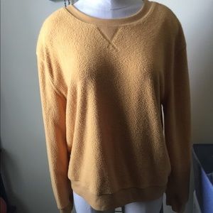 END OF YEAR CLEARANCE SALE Gold fleece crewneck sweatshirt